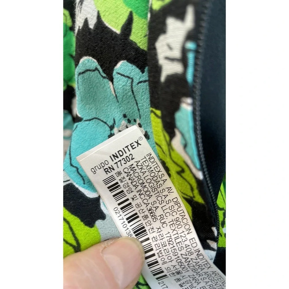 New ZARA Draped Floral Bodysuit Size XS - Picture 6 of 9